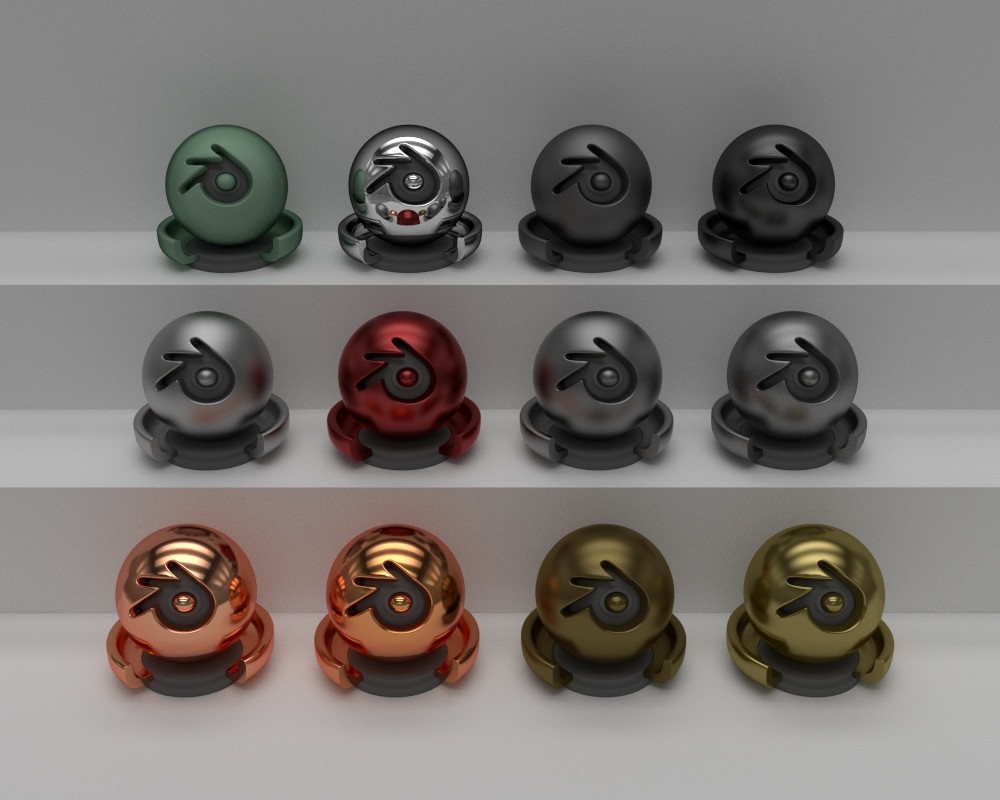 Metal Materials Pack for Cycles preview image 1